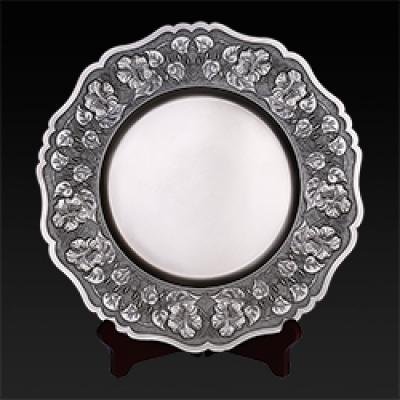 古银花(huā)纹纪念盘